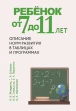 Ребёнок от 7 до 11 лет. Описание норм развития в таблицах и программах